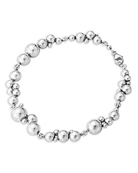 Georg Jensen - Sterling Silver Moonlight Grapes Beaded Link Bracelet
