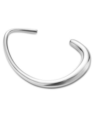 Sterling Silver Offspring Polished Cuff Bangle Bracelet
