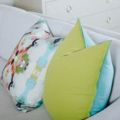 Blue/Green Two-Toned Decorative Pillow, 22&amp;quot; x 22&amp;quot;