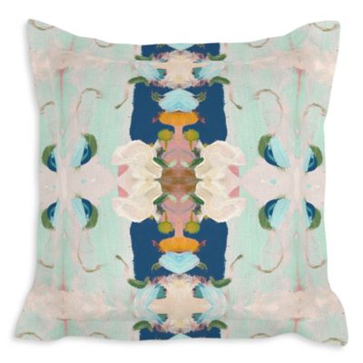 Monet's Garden Navy Euro Sham