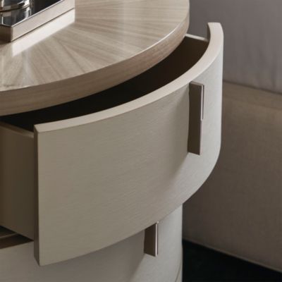Wandering Three Drawer Oval Nightstand