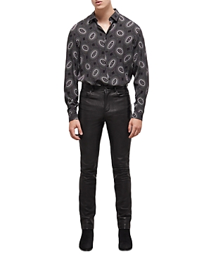 THE KOOPLES SLIM FIT LEATHER trousers