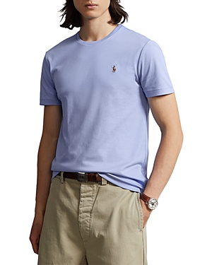 Polo Ralph Lauren Cotton Embroidered Logo Tee In Lafayette Blue