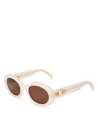 Celine Triomphe Oval Sunglasses, 52mm