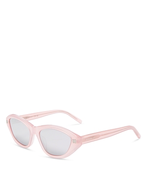 Shop Givenchy Gv Day Cat Eye Sunglasses, 55mm In Rose/smoke