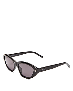 Shop Givenchy Gv Day Cat Eye Sunglasses, 55mm In Black/gray Solid