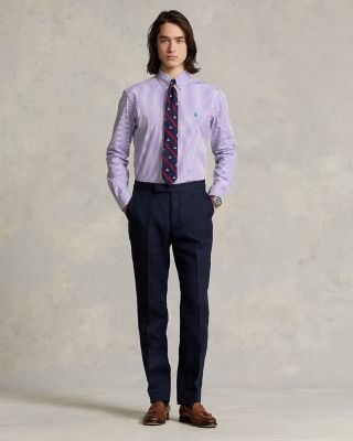 Tailored Fit Linen Trousers