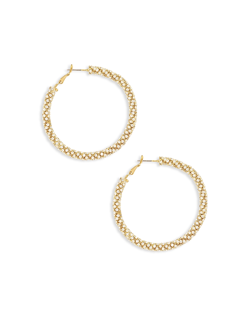 Ettika Rope Chain 18k Gold Plated Hoops In Gold