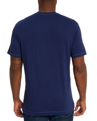 Eastwood Top Stitched V Neck Tee