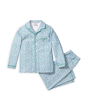 Petite Plume Unisex Stafford Floral Pajama Set - Baby, Little Kid, Big Kid In Green