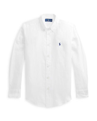 Ralph Lauren Boys' Linen Shirt - Big Kid | Bloomingdale's