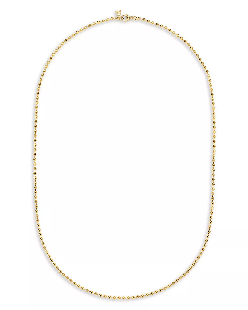 Temple St. Clair 18K Yellow Gold Classic Polished Ball Chain Necklace, 22