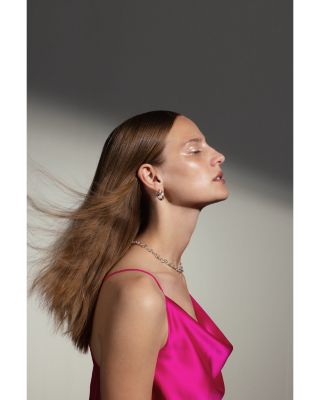 Sterling Silver Graduated Huggie Hoop Earrings