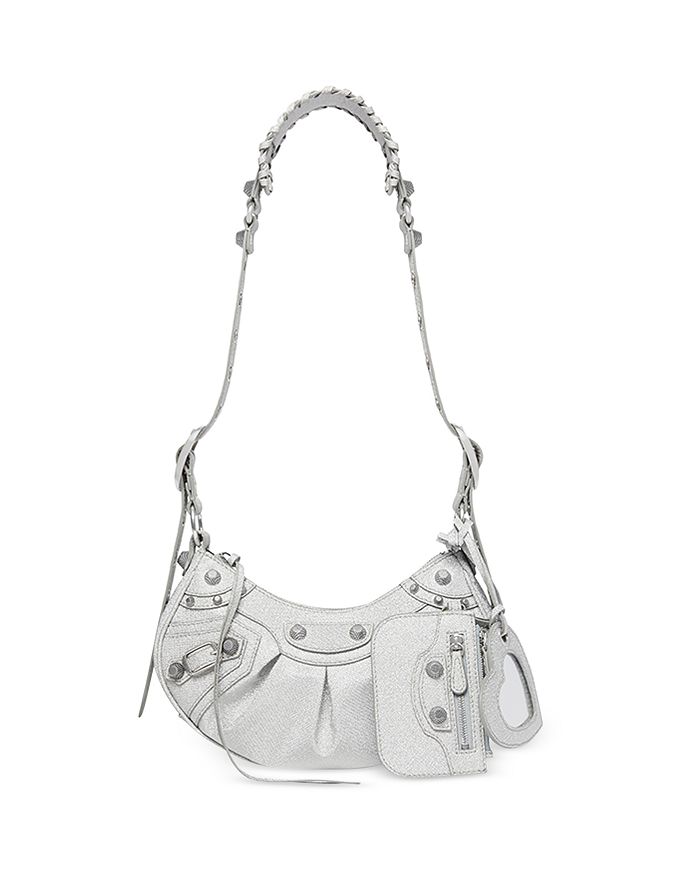 BALENCIAGA: Le Cagole bag in leather - White  Balenciaga crossbody bags  6713091VG9Y online at