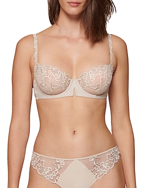 simone perele saga lace mesh demi bra