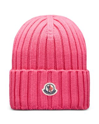 Moncler - Logo Detail Rib Knit Wool Hat