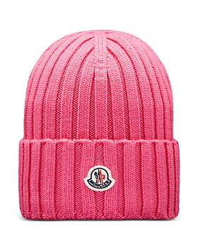 Moncler Logo-patch Wool Beanie in Green for Men