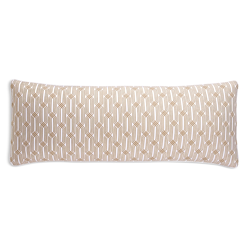 Hudson Park Collection Italian Tivoli Embroidered Decorative Pillow, 14 x 36 - Exclusive
