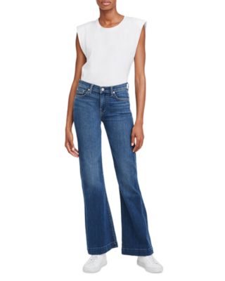 Dojo Mid Rise Wide Leg Trouser Jeans in Medium Melrose