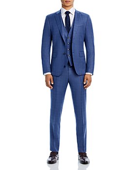 BOSS - H-Huge Textured Solid 3-Piece Slim Fit Suit