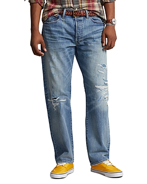 POLO RALPH LAUREN CLASSIC FIT DISTRESSED JEANS