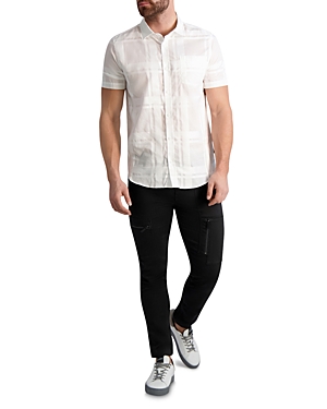 Karl Lagerfeld Paris Cotton Plaid Slim Fit Button Down Shirt