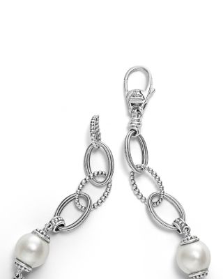 Sterling Silver Luna Caviar Cultured Freshwater Pearl Link Bracelet