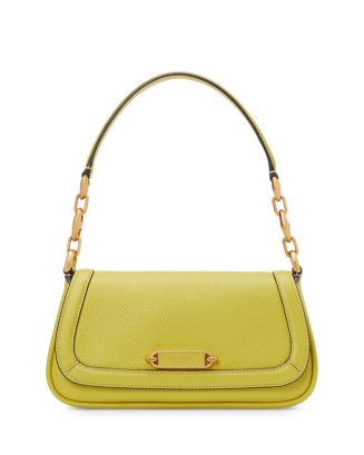 Kate Spade Gramercy Pebbled Leather Small Flap Shoulder Bag in Blue