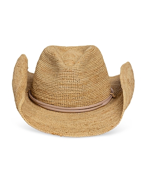 Hat Attack Crocheted Raffia Cowboy Hat