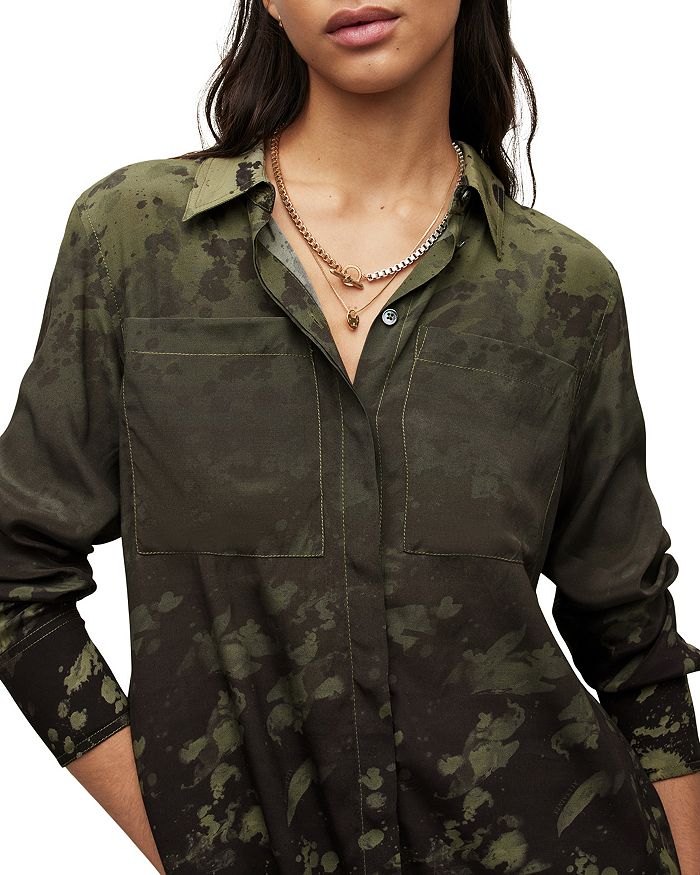 ALLSAINTS Eva Gaia Ombre Shirt | Bloomingdale's