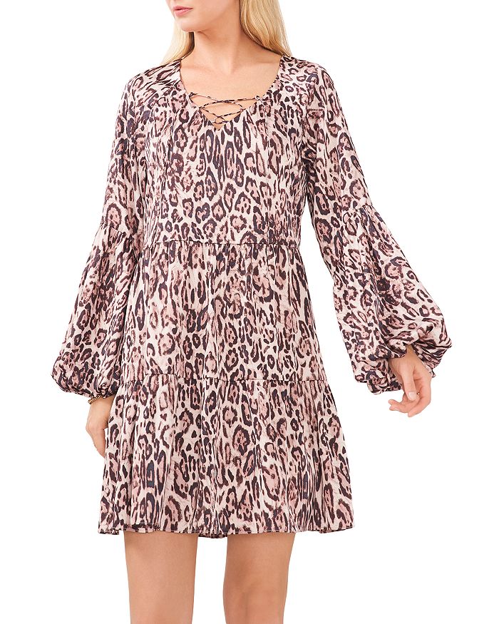 Vince camuto leopard print sales dress