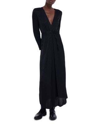 chinese dress ladies The Hollow Jacquard Maxi Dress