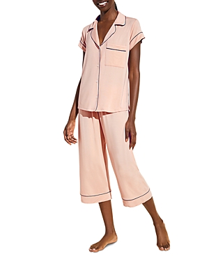 Eberjey Gisele Short Sleeve Crop Pajama Set