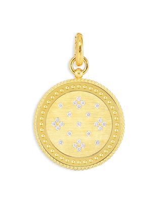 Roberto Coin - 18K Yellow Gold Venetian Princess Diamond Medallion Pendant