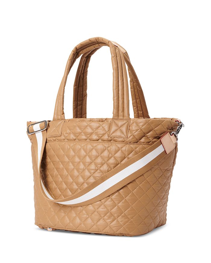 Mz Wallace Metro Deluxe Medium Quilted Tote Bag In Dark Beige