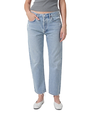 Shop Agolde Parker Relaxed High Rise Straight Cropped Jeans In Swapmeet