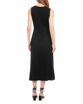 Faux Wrap Midi Dress