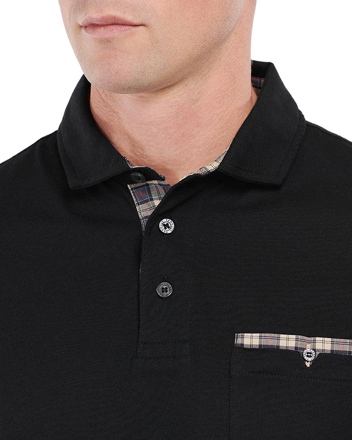 Shop Barbour Corpatch Polo Shirt In Black