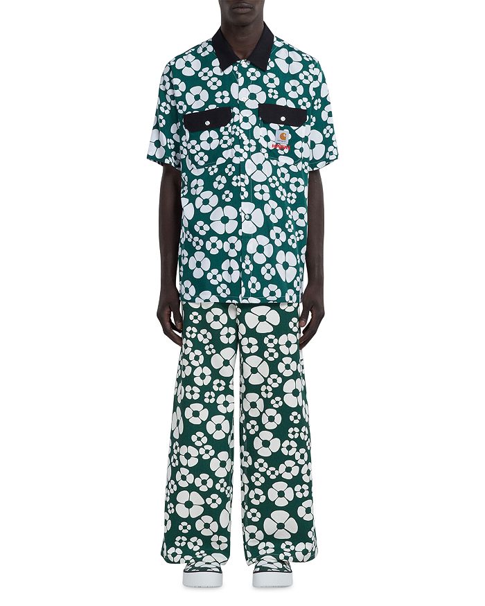 Marni WIP Floral Print Pants | Bloomingdale's