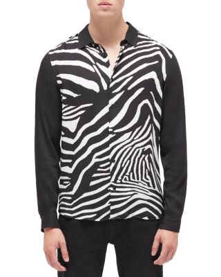 zebra button down