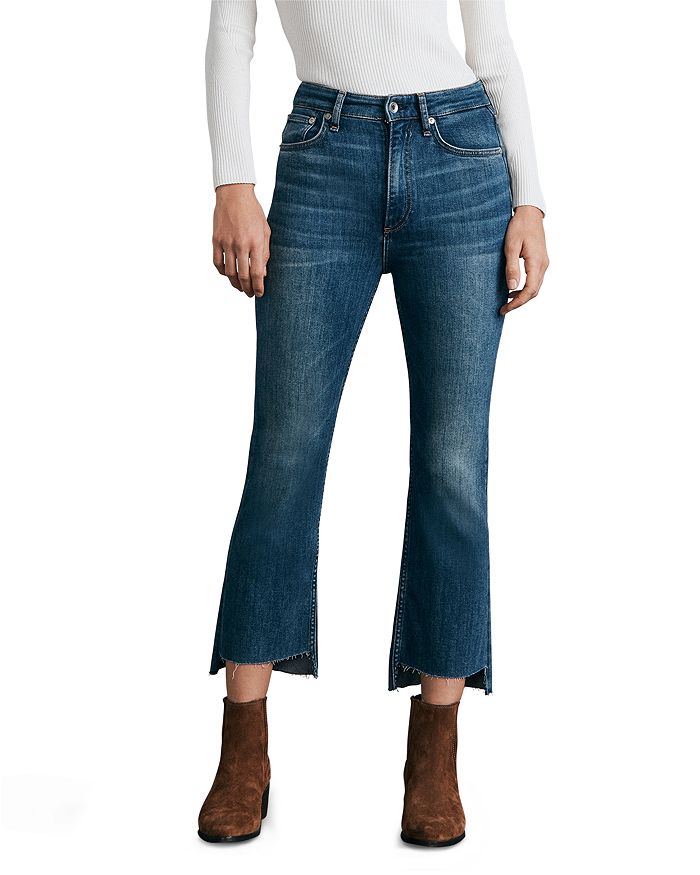 Rag & Bone Casey High Rise Ankle Flare Jeans In Jinx
