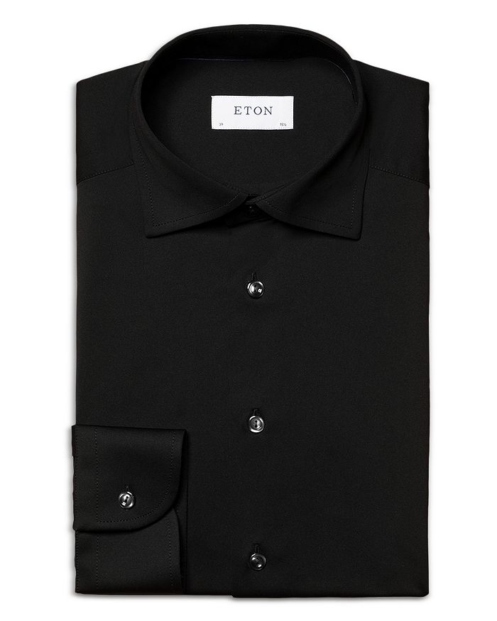 Eton - Slim Fit Four Way Stretch Solid Dress Shirt