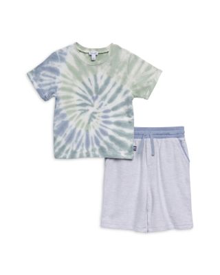Splendid Boys' Aqua Mist Tie Dye Tee & Short Set - Little Kid ...