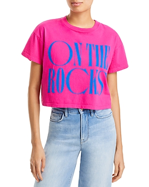 Mother The Grab Back Crop Graphic Tee In Ork On T