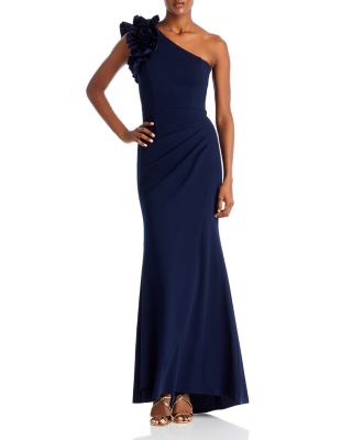 Aqua One Shoulder Dress