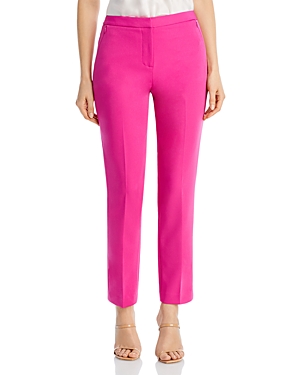 Kobi Halperin Alexi Cropped Straight-leg Twill Pants In French Pink