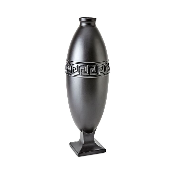 Global Views Large Greek Key Vase, Black Bloomingdale's