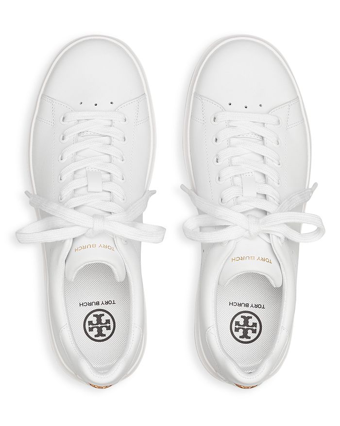 Shop Tory Burch Women's Howell Lace Up Sneakers In White