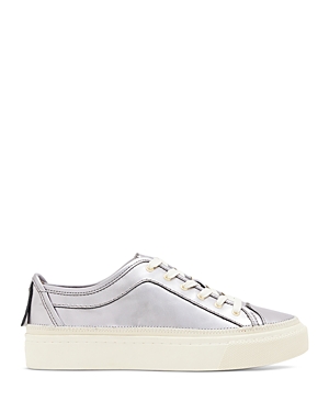 Allsaints Milla Platform Sneaker In Silver