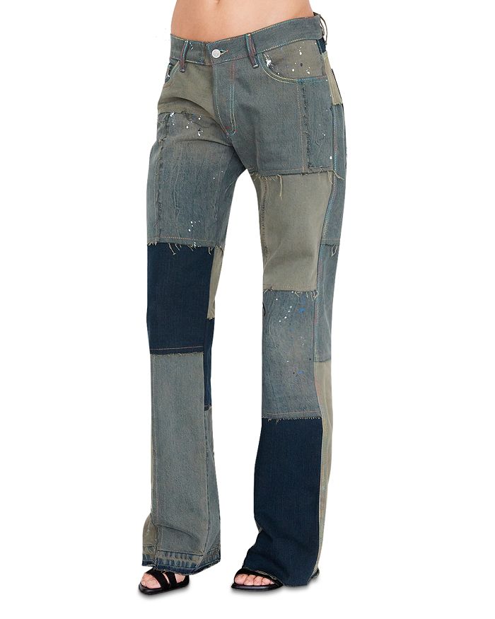 (Di)vision - Upcycled Low Waist Patchwork Jeans